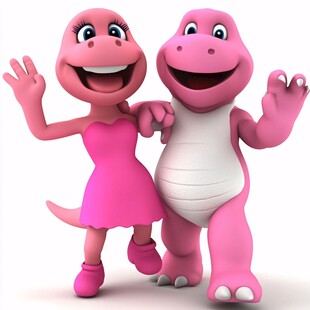 3d男女卡通形象