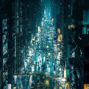 庙街夜景