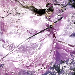 拿剑的古装人物