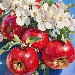漂亮的水果油画