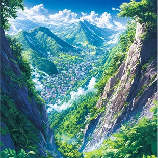 新海诚动漫风装饰画