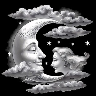 梦幻夜晚立体画