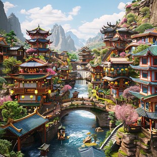 古风人物大场景