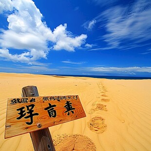 宁夏景点印象名片背景