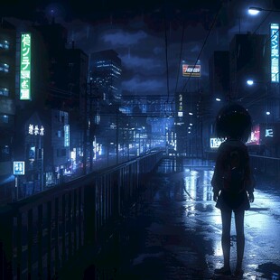 夜景梅雨季