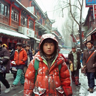 府右街雪景