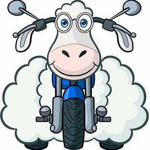 卡通摩托