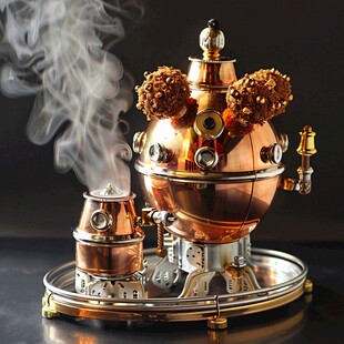 青铜镀金改装香薰