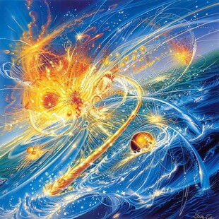 海洋流体画宇宙