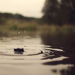 唯美雨景