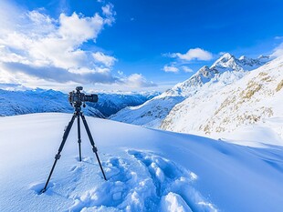 雪后的折多山美景