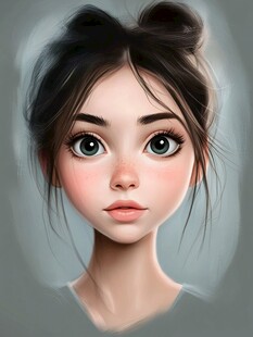 写实人物插画