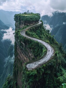 绝壁上的道路