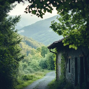 唯美大山深处有人家