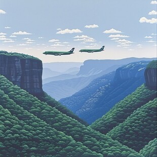 雁荡山插画