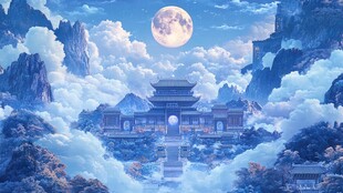 古风仙境天上宫阙