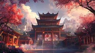 古风场景概念图