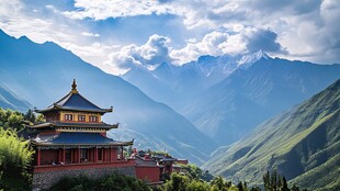 云彩高山古寺