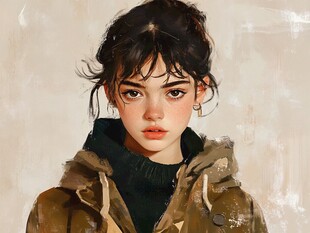 板绘人像