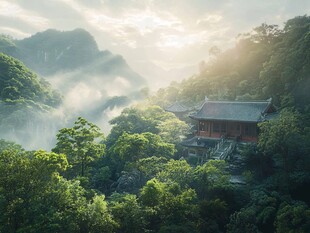 山林深山禅寺