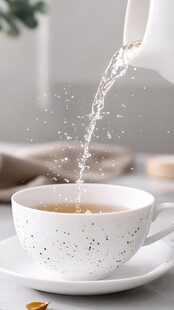 红茶倒茶水