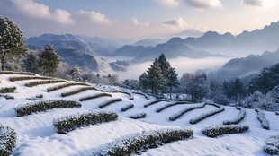 茶园雪霁