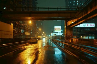 雨夜天桥