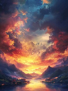 宽屏风景画