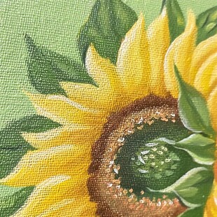 向日葵油画纹理背景