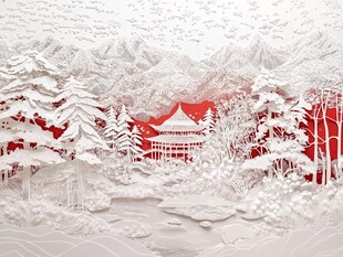 雪景剪纸