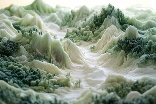 3d渲染山水画