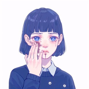 插画少女头像