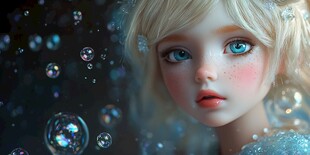 流泪的玩具娃娃