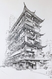 建筑速写