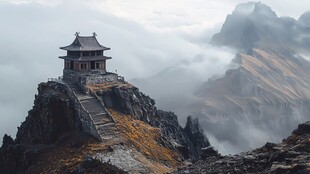 云彩高山古寺