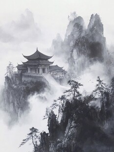 九华山酒店装饰画