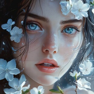 写实人物插画