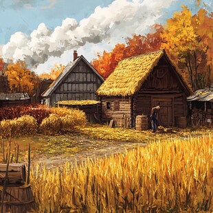 唯美农村场景