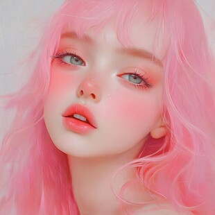 粉色头发少女