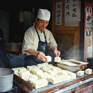 豆腐制作人物