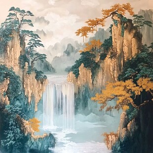 高山流水壁画