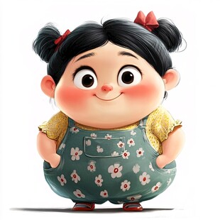 卡通小胖妞