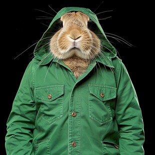 酷帅霸气兔形象