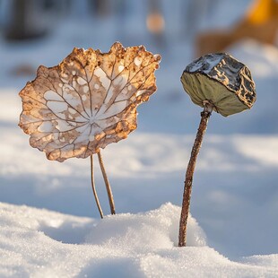 雪地莲蓬