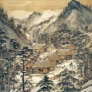 九华山油画