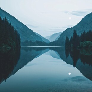 静谧山水风景