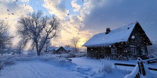 唯美的雪景