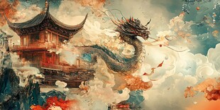 龙年横版插画