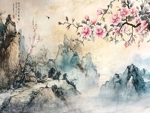 桃花画