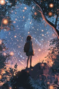 二次元梦幻插画